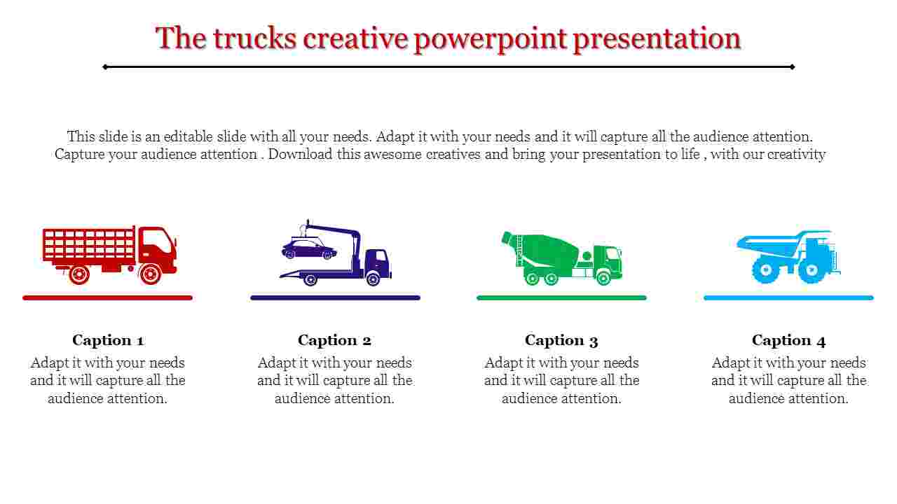 creative powerpoint presentation-The trucks creative powerpoint presentation